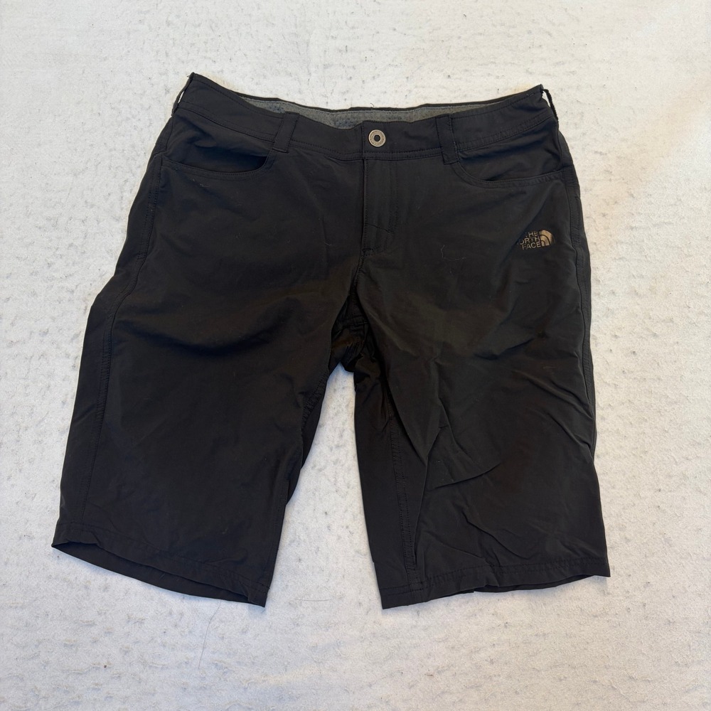 The North Face Hiking Shorts Womens 6 Black Nylon Stretch